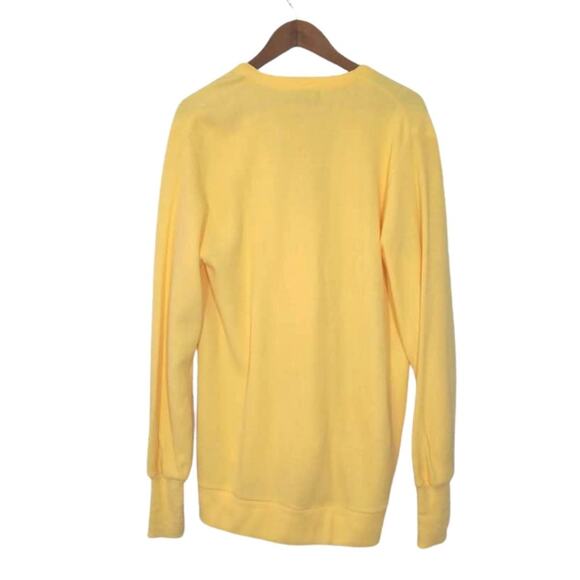 Vintage Town Craft Yellow Button Front Grandma Knit Cardigan Sz Medium - Picture 2 of 4